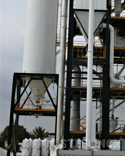 Charpente process et silo perlite chargement citerne