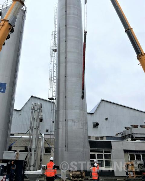Levage silo craie