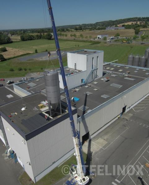 Levage silo granulés polypropylène