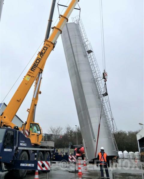 Levage silo PVC