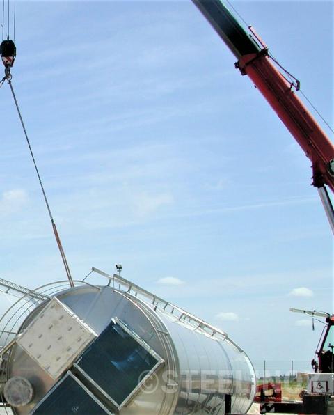 Levage silos poudre de lait