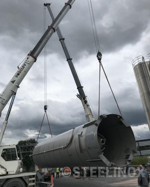 Levage silo carbonate