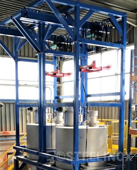 Trémies 7 m3 pour stockage silice