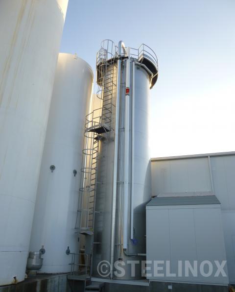 Silo 100 m3 calorifugé stockage sucre cristal Canada